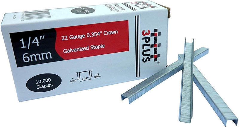 3PLUS 71/06 دبابيس سلكية مجلفنة رفيعة 22 قياس بطول ساق 1/4 بوصة (9 مم) وقطر 3/8 بوصة، قابلة للتبادل مع دبابيس السلسلة 71 (10,000 في العلبة) - Image 3